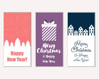 Mutlu Noeller ve mutlu yeni yıl tebrik kartları  