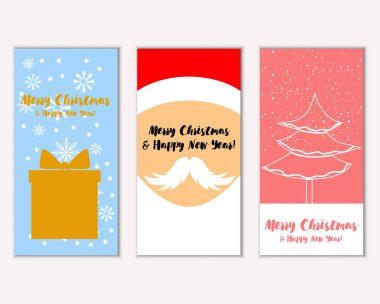 Mutlu Noeller ve mutlu yeni yıl tebrik kartları  