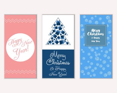 Mutlu Noeller ve mutlu yeni yıl tebrik kartları   