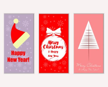 Mutlu Noeller ve mutlu yeni yıl tebrik kartları   