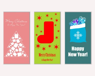 Mutlu Noeller ve mutlu yeni yıl tebrik kartları   