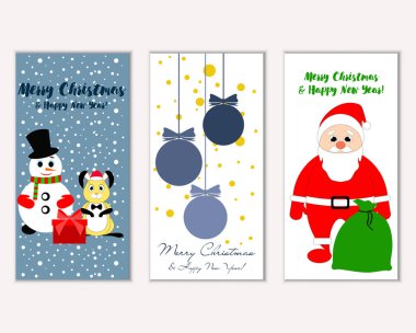 Mutlu Noeller ve mutlu yeni yıl tebrik kartları   
