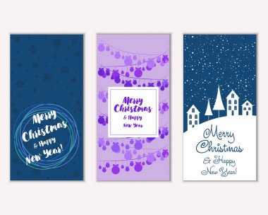 Mutlu Noeller ve mutlu yeni yıl tebrik kartları  