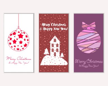 Mutlu Noeller ve mutlu yeni yıl tebrik kartları    