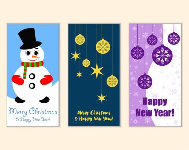 Mutlu Noeller ve mutlu yeni yıl tebrik kartları  