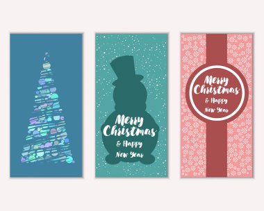 Mutlu Noeller ve mutlu yeni yıl tebrik kartları  