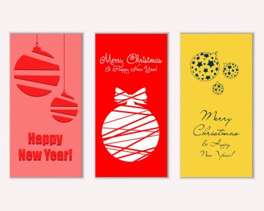 Mutlu Noeller ve mutlu yeni yıl tebrik kartları   