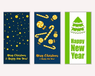 Mutlu Noeller ve mutlu yeni yıl tebrik kartları   