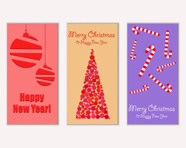 Mutlu Noeller ve mutlu yeni yıl tebrik kartları   