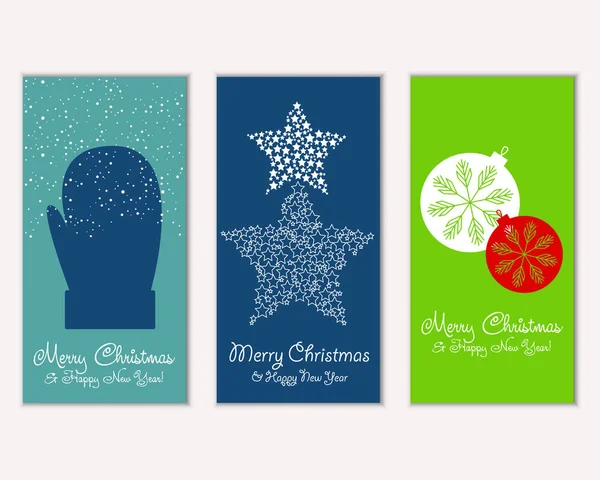 vektör çizim kış tatil tebrik kartları