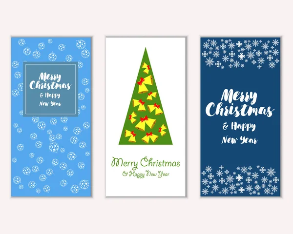 Renkli Noel kartları ile yeni yıl süslemeleri, illüstrasyon vektör