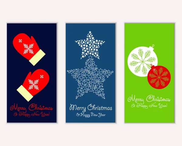 vektör çizim kış tatil tebrik kartları