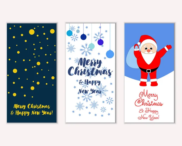 vektör çizim kış tatil tebrik kartları