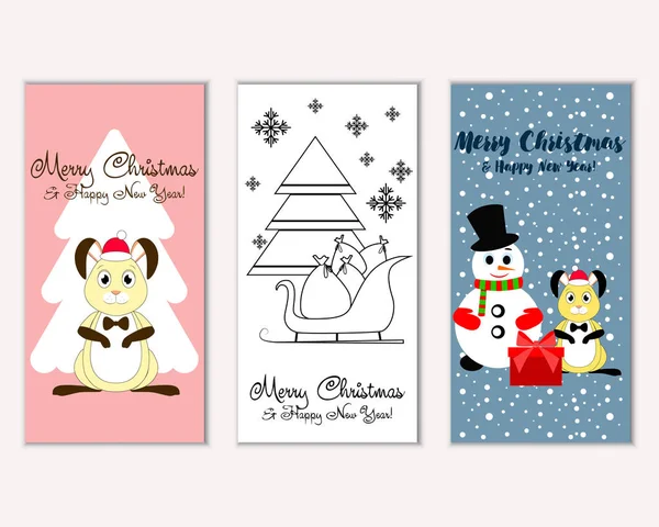 Mutlu Noeller ve mutlu yeni yıl tebrik kartları   