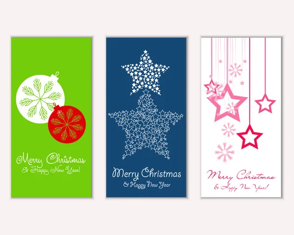 vektör çizim kış tatil tebrik kartları