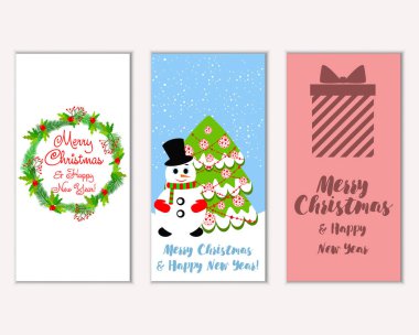 Mutlu Noeller ve mutlu yeni yıl tebrik kartları  