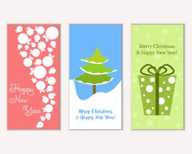 Mutlu Noeller ve mutlu yeni yıl tebrik kartları   