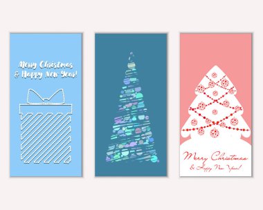 Mutlu Noeller ve mutlu yeni yıl tebrik kartları  