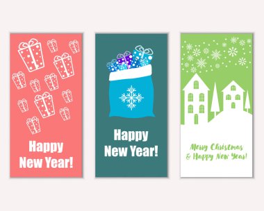 Mutlu Noeller ve mutlu yeni yıl tebrik kartları   