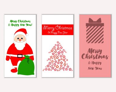 Mutlu Noeller ve mutlu yeni yıl tebrik kartları   