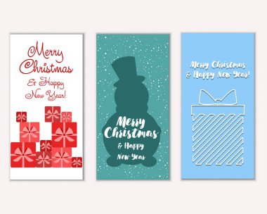 Mutlu Noeller ve mutlu yeni yıl tebrik kartları  