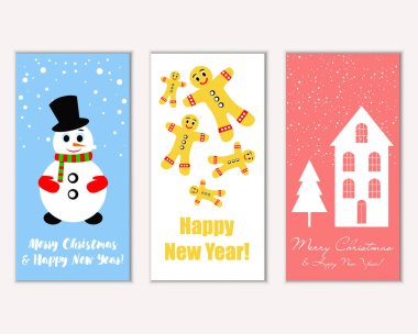Mutlu Noeller ve mutlu yeni yıl tebrik kartları   