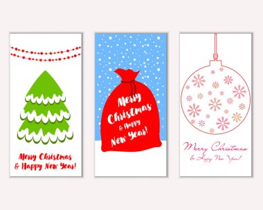 Mutlu Noeller ve mutlu yeni yıl tebrik kartları   