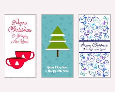 Mutlu Noeller ve mutlu yeni yıl tebrik kartları   
