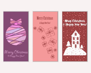 Mutlu Noeller ve mutlu yeni yıl tebrik kartları    