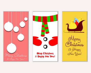 Mutlu Noeller ve mutlu yeni yıl tebrik kartları  