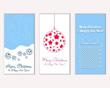 Mutlu Noeller ve mutlu yeni yıl tebrik kartları  