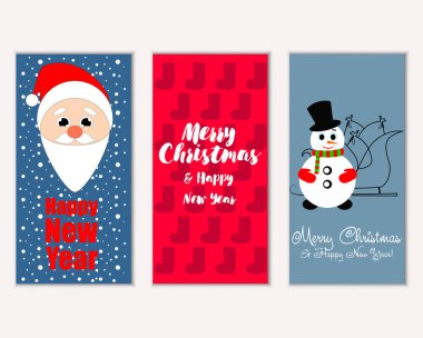 Mutlu Noeller ve mutlu yeni yıl tebrik kartları   