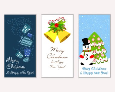 Mutlu Noeller ve mutlu yeni yıl tebrik kartları  