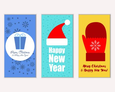 Mutlu Noeller ve mutlu yeni yıl tebrik kartları   