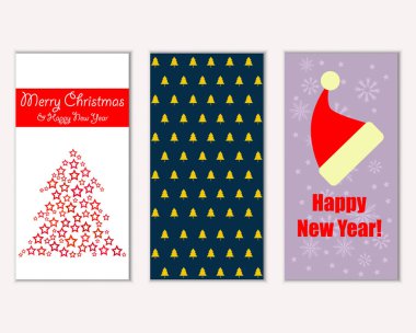 Mutlu Noeller ve mutlu yeni yıl tebrik kartları   