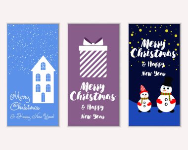 Mutlu Noeller ve mutlu yeni yıl tebrik kartları  