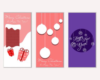 Mutlu Noeller ve mutlu yeni yıl tebrik kartları  