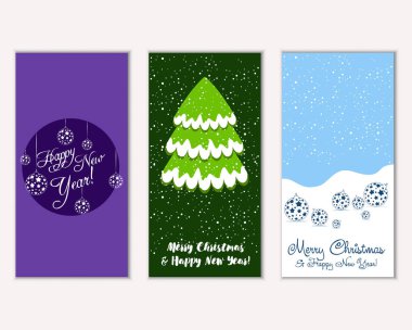 Mutlu Noeller ve mutlu yeni yıl tebrik kartları  