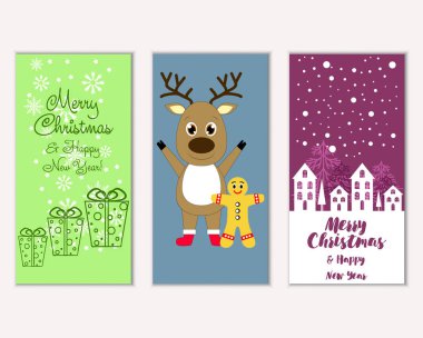 Mutlu Noeller ve mutlu yeni yıl tebrik kartları   