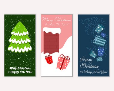 Mutlu Noeller ve mutlu yeni yıl tebrik kartları  