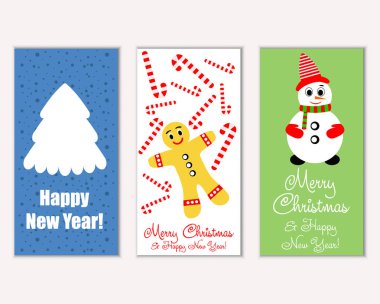 Mutlu Noeller ve mutlu yeni yıl tebrik kartları   