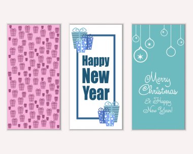Mutlu Noeller ve mutlu yeni yıl tebrik kartları   