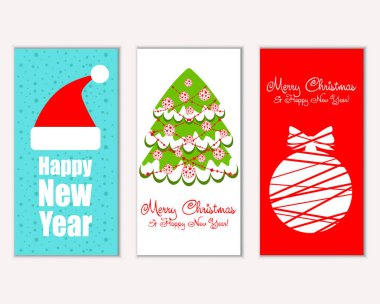 Mutlu Noeller ve mutlu yeni yıl tebrik kartları   