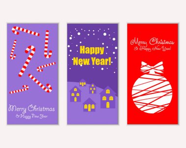 Mutlu Noeller ve mutlu yeni yıl tebrik kartları   