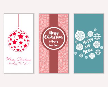 Mutlu Noeller ve mutlu yeni yıl tebrik kartları  