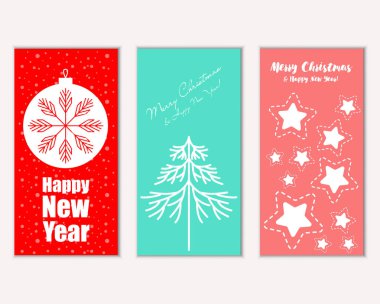 Mutlu Noeller ve mutlu yeni yıl tebrik kartları   