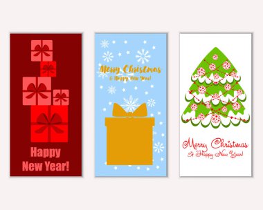 Mutlu Noeller ve mutlu yeni yıl tebrik kartları  