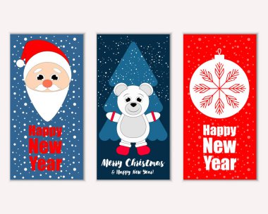 Mutlu Noeller ve mutlu yeni yıl tebrik kartları   