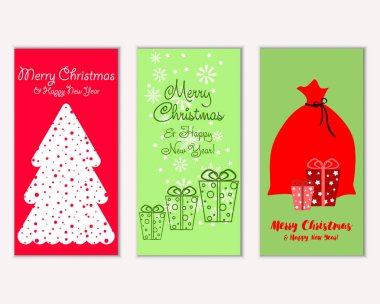 Mutlu Noeller ve mutlu yeni yıl tebrik kartları   