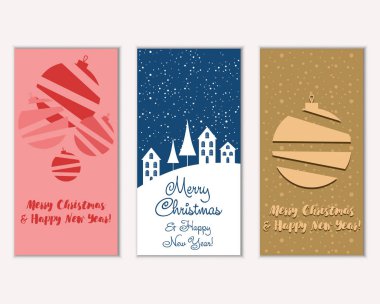 Mutlu Noeller ve mutlu yeni yıl tebrik kartları   